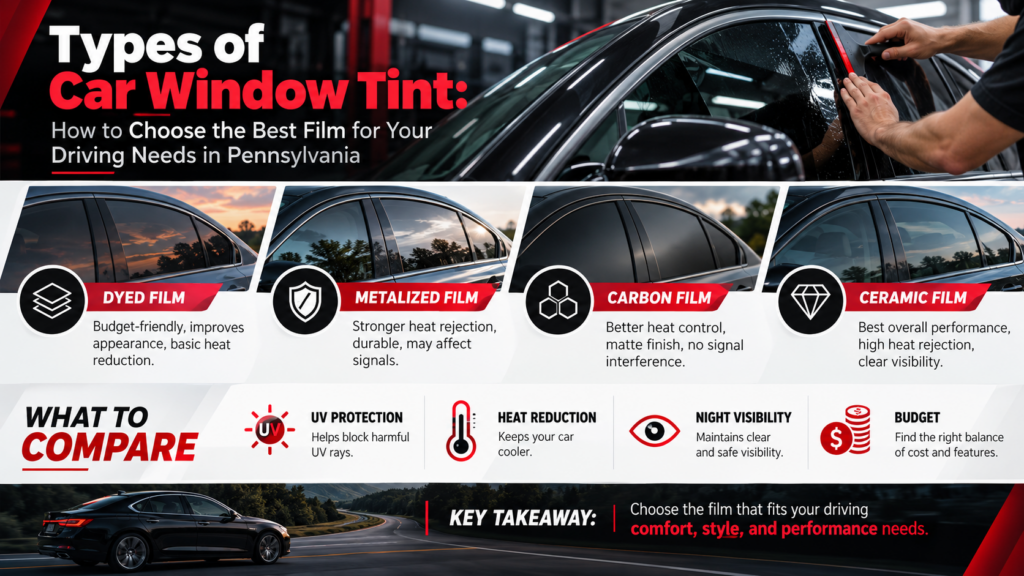 types of window tint